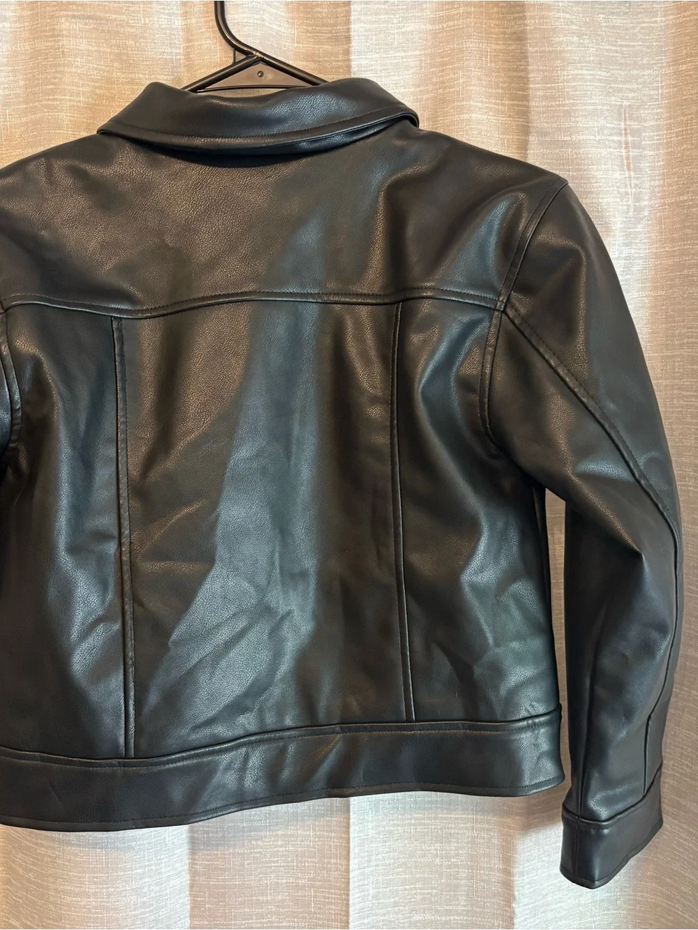 Rachel Zoe girls faux, leather motorcycle jacket